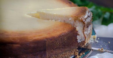 Tarta de queso en freidora de aire