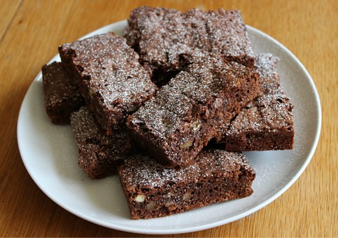 Brownie en freidora sin aceite