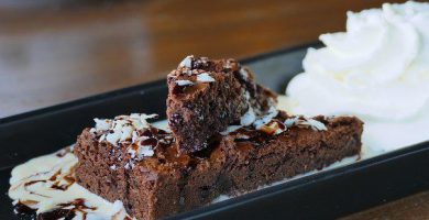 brownie de chocolate en freidora de aire