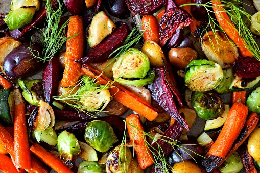 Verduras asadas en freidora de aire.moulinex air fryer recetas