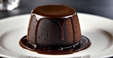 coulant de chocolate en freidora de aire