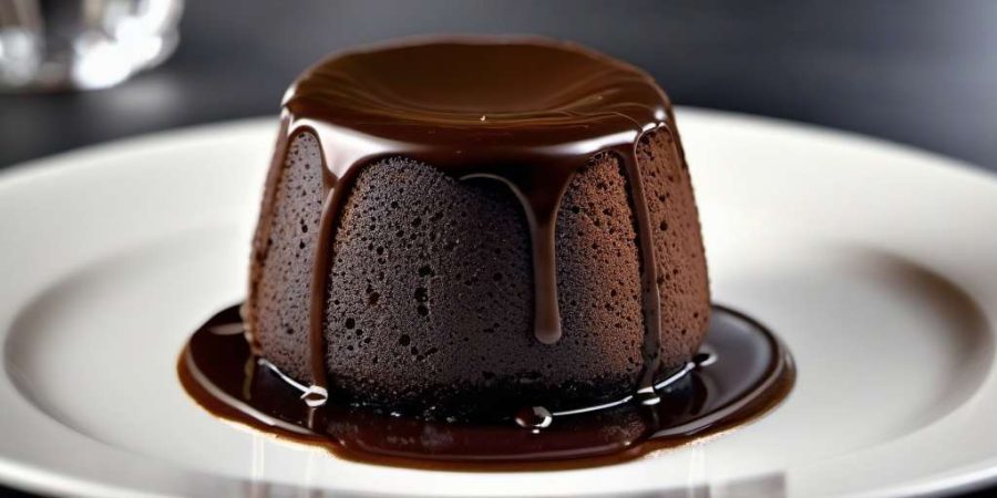 coulant de chocolate en freidora de aire