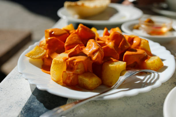 patatas bravas en freidora de aire